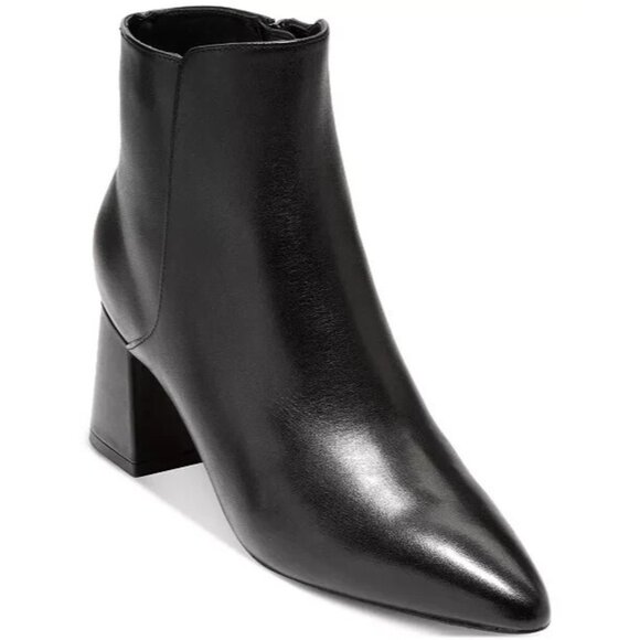 Cole Haan Women's Black Books Size 6.5 Grand 360 Ankle Boots Block Heel NEW - Picture 1 of 16
